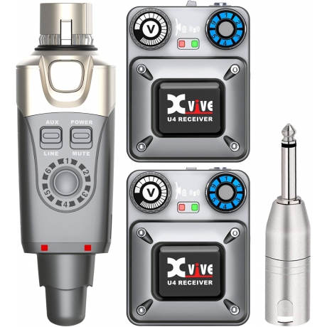 Xvive XV-U4R2 1 Verici + 2 Alıcılı Kablosuz In-ear Monitör Sistemi<br>Fotoğraf: 1/6