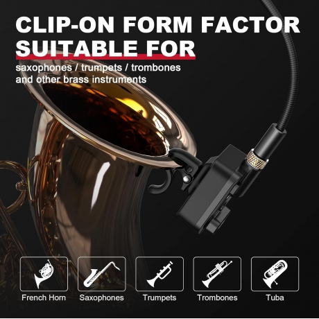 Xvive XV-U7 Saksofon ve Trompet için Kablosuz Mikrofon Sistemi<br>Fotoğraf: 5/7