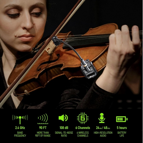 Xvive XV-U9 Yaylı Çalgılar için Kablosuz Bağlantı Sistemi<br>Fotoğraf: 3/6
