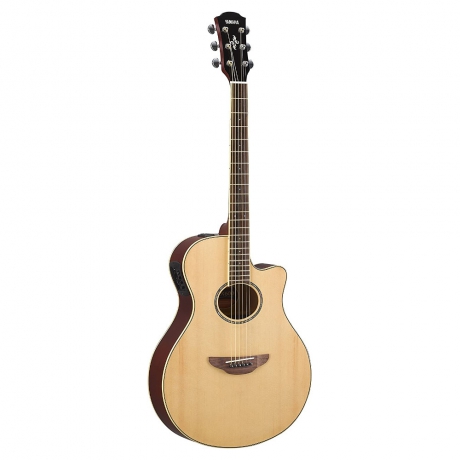 Yamaha APX600 Thin-Line Cutaway Elektro Akustik Gitar (Naturel)<br>Fotoğraf: 2/5