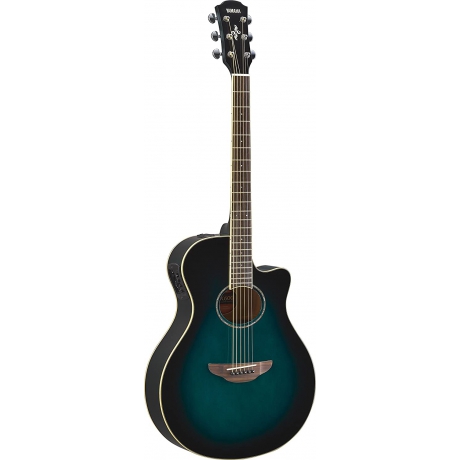 Yamaha APX600 Thin-Line Cutaway Elektro Akustik Gitar (Oriental Blue Burst)<br>Fotoğraf: 1/2