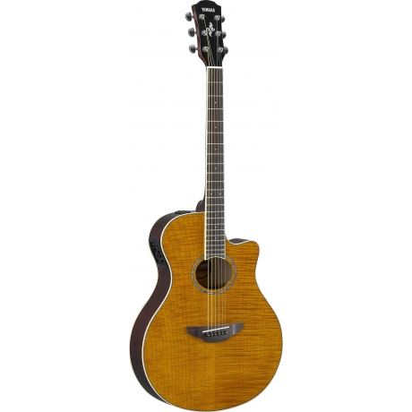 Yamaha APX600FMA Elektro Akustik Gitar (Flame Maple Amber)<br>Fotoğraf: 1/3