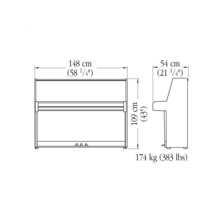 Yamaha B1 Akustik Duvar Piyanosu (Parlak Ceviz)<br>Fotoğraf: 2/2