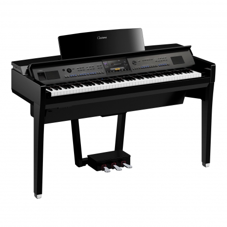 Yamaha Clavinova CVP-909 Dijital Piyano (Parlak Siyah)<br>Fotoğraf: 1/2