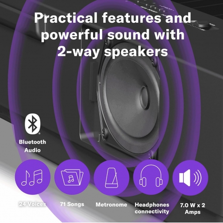Yamaha P-225B 88-Tuşlu Dijital Piyano (Siyah)<br>Fotoğraf: 6/8