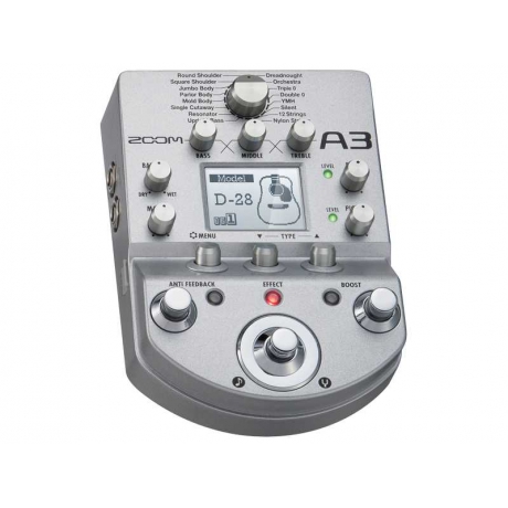 Zoom A3 Akustik Gitar Prosesörü<br>Fotoğraf: 2/5