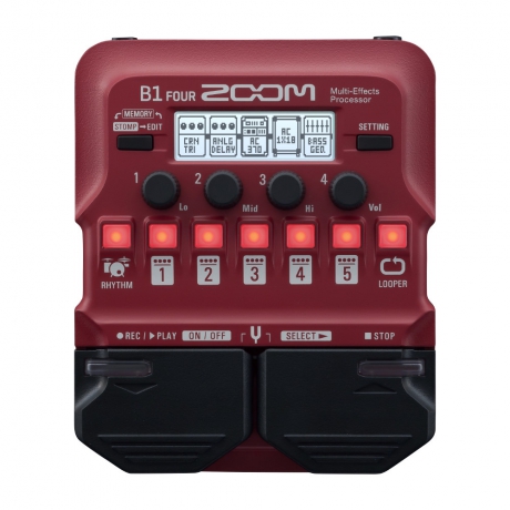 Zoom B1 FOUR Bass Multi-Efekt Prosesörü<br>Fotoğraf: 1/3