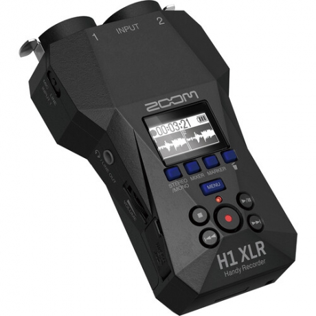 Zoom H1 XLR Digital Handy Recorder (Siyah)<br>Fotoğraf: 3/4