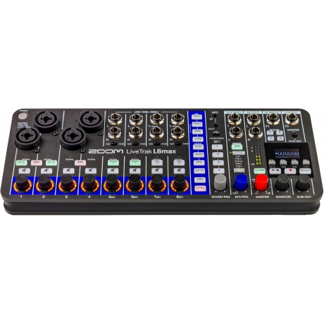 Zoom LiveTrak L6max 12 Kanallı Mixer & Multitrack Kayıt Cihazı<br>Fotoğraf: 2/8