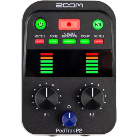 Zoom P2 PodTrak Podcast Recorder<br>Fotoğraf: 1/7